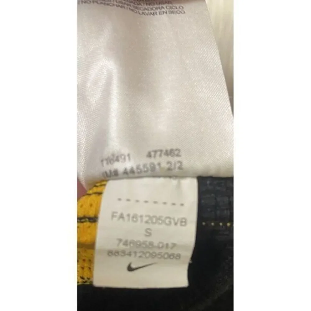 Nike Dri-Fit Athletic Football Shorts Mens S Black Yellow‎ Training Basketball